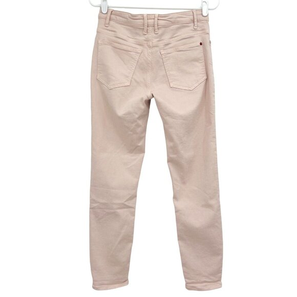 SPANX Women's The Slim-X  Stretch Mid Rise Pale Pink Cropped Jeans W28" x L26.5" - Picture 2 of 12
